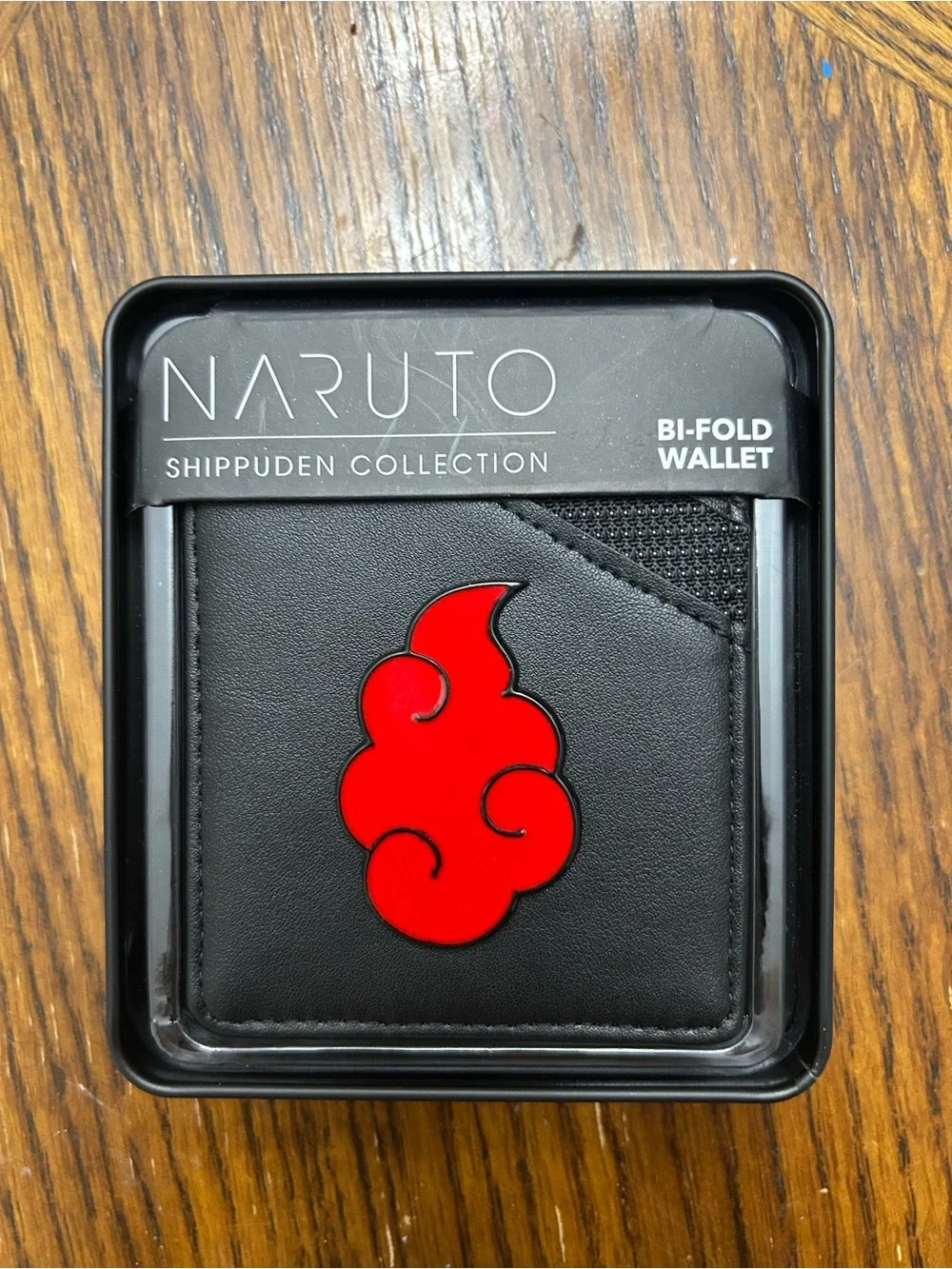 Limited edition Naruto Shippuden Bi-Fold Wallet with Red Akatsuki Emblem